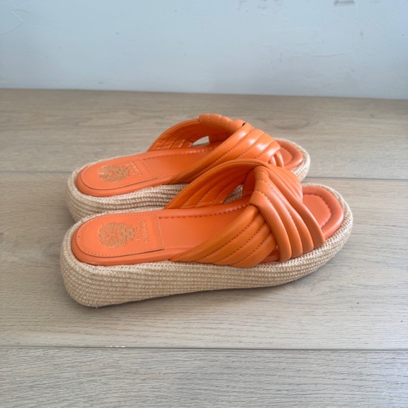 Vince Camuto Luesda Slide Sandal in orange - Picture 3 of 6